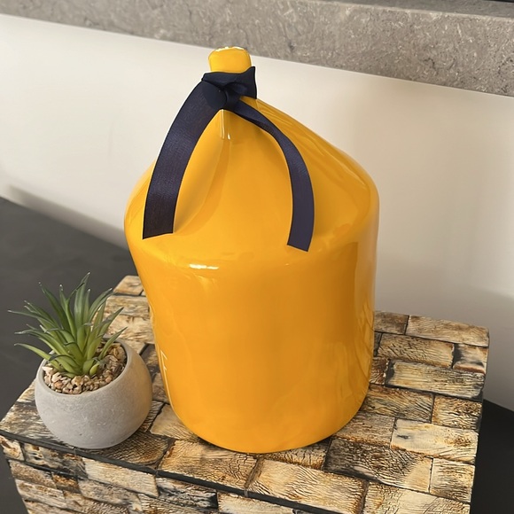 🇺🇸 NEW RAE DUNN Ceramic Yellow SHINE Round Birdhouse (🇺🇸 Release) - Picture 3 of 9